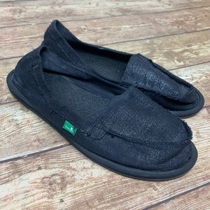 Sanuk Women's Size 10 My Sidewalk Surfer Yoga Mat Slip On Shoes Metallic